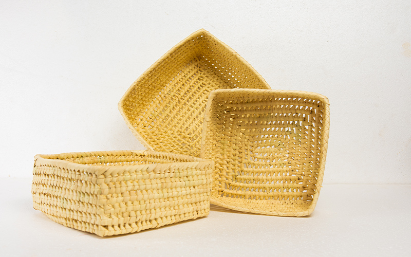Set de canastas cuadradas 3