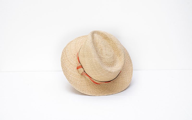 Sombrero franja naranja 3