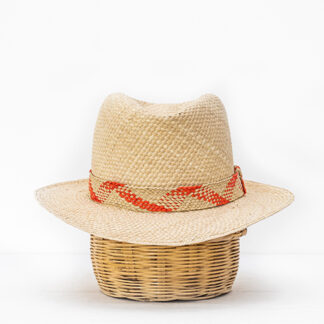 Sombrero franja naranja